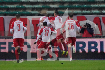 2022-03-05 - SSC Bari esulta dopo aver segnato il gol del 1-0 - BARI VS FRANCAVILLA - ITALIAN SERIE C - SOCCER