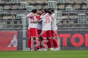 2022-03-16 - Mirco Antenucci (SSC Bari) esulta dopo aver segnato il gol del 1-0 - BARI VS JUVE STABIA - ITALIAN SERIE C - SOCCER
