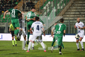 2022-03-16 - Gennaro Borrelli (Monopoli) segna di testa il gol dell'1-0 - MONOPOLI VS VIBONESE - ITALIAN SERIE C - SOCCER