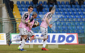 2022-03-27 - Matteo Luigi Brunori (9) Palermo F.C. esulta dopo aver messo a segno il goal del 1-1 - PAGANESE VS PALERMO - ITALIAN SERIE C - SOCCER