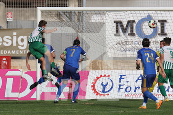 2022-04-24 - Marco Piccinni (Monopoli) scores a goal with an head shot - MONOPOLI VS ANDRIA - ITALIAN SERIE C - SOCCER