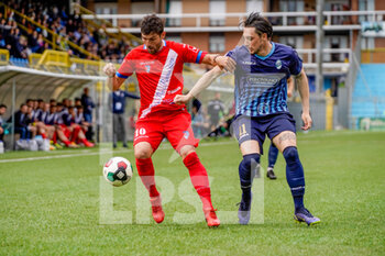 2022-05-01 - Pro Patria midfielder Gianluca Nicco during the Lega Pro 2021-2022 match between Lecco and Pro Patria on May 1, 2022 at Rigamonti-Ceppi Stadium in Lecco, Italy - PLAYOFF - LECCO VS PRO PATRIA - ITALIAN SERIE C - SOCCER