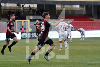 2022-05-01 - Andrea Di Grazia (Calcio Foggia 1920) celebrates after scoring a goal of 1-0 - FOGGIA VS TURRIS - ITALIAN SERIE C - SOCCER