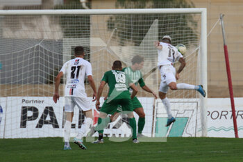 2022-11-13 - Dardan Vuthaj (Foggia) scores the 0-2 goal with an headshot - MONOPOLI VS FOGGIA - ITALIAN SERIE C - SOCCER