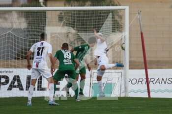 2022-11-13 - Dardan Vuthaj (Foggia) scores the 0-2 goal with an headshot - MONOPOLI VS FOGGIA - ITALIAN SERIE C - SOCCER