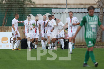 2022-11-13 - Foggia players joy as they lead the game 0-2 - MONOPOLI VS FOGGIA - ITALIAN SERIE C - SOCCER
