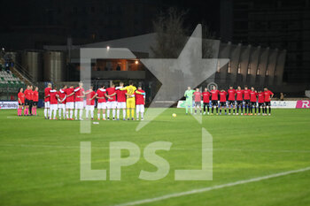 27/11/2022 - Teams before match observing one minute of silence - MONOPOLI VS FRANCAVILLA - SERIE C - LEGA PRO - CALCIO
