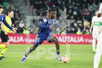 2022-01-20 - Eduardo Camavinga of Real Madrid during the Spanish Cup, Copa del Rey, round of 16 football match between Elche CF and Real Madrid on January 20, 2022 at Martinez Valero stadium in Elche, Alicante, Spain - ELCHE CF VS REAL MADRID - SPANISH CUP - SOCCER