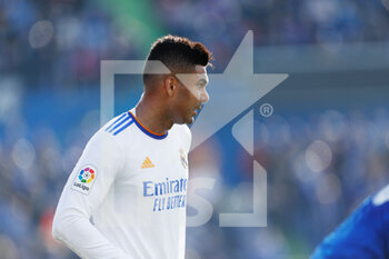 2022-01-02 - Carlos Henrique Casemiro of Real Madrid during the Spanish championship La Liga football match between Getafe CF and Real Madrid on January 2, 2022 at Coliseum Alfonso Perez stadium in Getafe, Madrid, Spain - GETAFE CF VS REAL MADRID - SPANISH LA LIGA - SOCCER