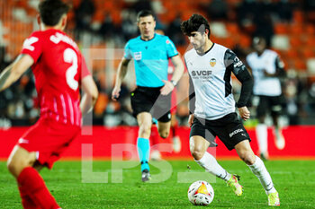 2022-01-19 - Goncalo Guedes of Valencia during the Spanish championship La Liga football match between Valencia CF and Sevilla FC on January 19, 2022 at the Mestalla Stadium in Valencia, Spain - VALENCIA CF VS SEVILLA FC - SPANISH LA LIGA - SOCCER
