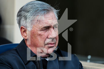 2022-02-12 - Carlo Ancelotti, head coach of Real Madrid CF during the Spanish championship La Liga football match between Villarreal CF and Real Madrid on February 12, 2022 at the Ceramica Stadium in Vila-real, Spain - VILLARREAL CF VS REAL MADRID - SPANISH LA LIGA - SOCCER