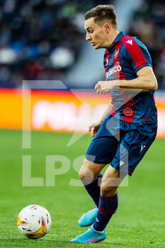 2022-02-13 - Jorge de Frutos of Levante during the Spanish championship La Liga football match between Levante UD and Real Betis Balompie on February 13, 2022 at the Ciutat de Valencia Stadium in Valencia, Spain - LEVANTE UD VS REAL BETIS BALOMPIE - SPANISH LA LIGA - SOCCER