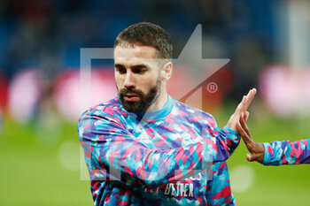2022-02-19 - Daniel Carvajal of Real Madrid warms up during the Spanish championship La Liga football match between Real Madrid and Deportivo Alaves on February 19, 2022 at Santiago Bernabeu stadium in Madrid, Spain - REAL MADRID VS DEPORTIVO ALAVES - SPANISH LA LIGA - SOCCER