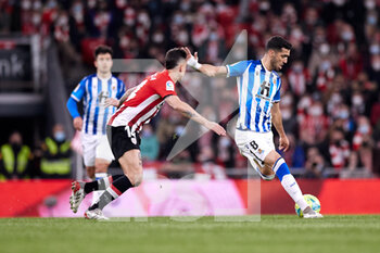 2022-02-20 - Mikel Merino of Real Sociedad during the Spanish championship La Liga football match between Athletic Club and Real Sociedad on February 20, 2022 at San Mames stadium in Bilbao, Spain - ATHLETIC CLUB VS REAL SOCIEDAD - SPANISH LA LIGA - SOCCER