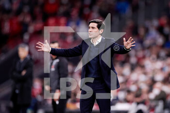 2022-02-20 - Marcelino Garcia Toral Head coach of Athletic Club during the Spanish championship La Liga football match between Athletic Club and Real Sociedad on February 20, 2022 at San Mames stadium in Bilbao, Spain - ATHLETIC CLUB VS REAL SOCIEDAD - SPANISH LA LIGA - SOCCER