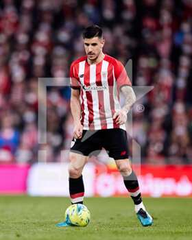 2022-02-20 - Yuri Berchiche of Athletic Club during the Spanish championship La Liga football match between Athletic Club and Real Sociedad on February 20, 2022 at San Mames stadium in Bilbao, Spain - ATHLETIC CLUB VS REAL SOCIEDAD - SPANISH LA LIGA - SOCCER