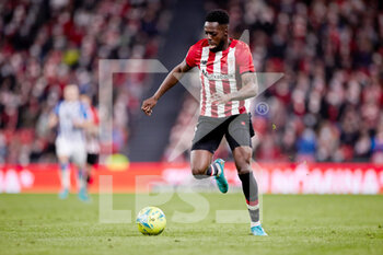 2022-02-20 - Inaki Williams of Athletic Club during the Spanish championship La Liga football match between Athletic Club and Real Sociedad on February 20, 2022 at San Mames stadium in Bilbao, Spain - ATHLETIC CLUB VS REAL SOCIEDAD - SPANISH LA LIGA - SOCCER