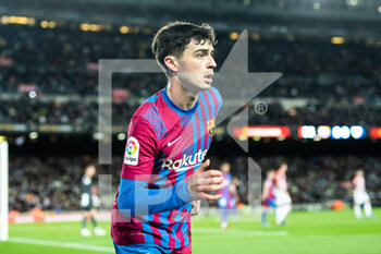 2022-02-27 - Pedro "Pedri" Gonzalez of FC Barcelona during the Spanish championship, La Liga football match between FC Barcelona and Athletic Club on February 27, 2022 at Camp Nou stadium in Barcelona, Spain - FC BARCELONA VS ATHLETIC CLUB - SPANISH LA LIGA - SOCCER