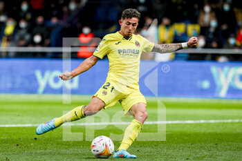 2022-02-27 - Yeremy Pino of Villarreal scores a goal during the Spanish championship La Liga football match between Villarreal CF and RCD Espanyol on February 27, 2022 at the Ceramica Stadium in Valencia, Spain - VILLARREAL CF VS RCD ESPANYOL - SPANISH LA LIGA - SOCCER