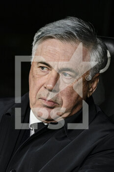 2022-03-20 - 20.03.2022, Madrid, Real Madrid Head Coach Carlo Ancelotti getting into the field during the La Liga match between Real Madrid and FC Barcelona at Estadio Santiago Bernabeu on 20 March 2022 in Madrid Spain. - REAL MADRID VS FC BARCELONA - SPANISH LA LIGA - SOCCER