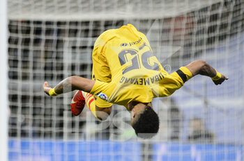 2022-03-20 - 20.03.2022, Madrid, Pierre-Emerick Aubameyang of Fc Barcelona celebrates his goal  during the La Liga match between Real Madrid and FC Barcelona at Estadio Santiago Bernabeu on 20 March 2022 in Madrid Spain. - REAL MADRID VS FC BARCELONA - SPANISH LA LIGA - SOCCER