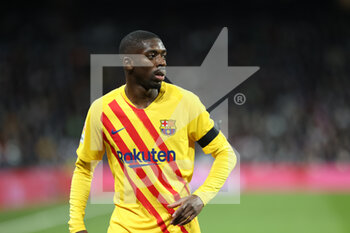 2022-03-20 - Ousmane Dembele of FC Barcelona during the Spanish championship La Liga football match between Real Madrid and FC Barcelona on March 20, 2022 at Santiago Bernabeu stadium in Madrid, Spain - REAL MADRID VS FC BARCELONA - SPANISH LA LIGA - SOCCER