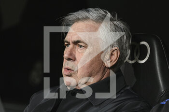 2022-04-09 - 09.04.2022, Madrid, Spain. Real Madrid Head Coach Carlo Ancelotti getting into the field during the LaLiga Santander match between Real Madrid and Getafe CF at Santiago Bernabeu on 09 April 2022 in Madrid Spain. - REAL MADRID VS GETAFE CF - SPANISH LA LIGA - SOCCER