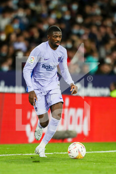 2022-04-10 - Ousmane Dembele of FC Barcelona during the Spanich championship La Liga football match between Levante UD and FC Barcelona on April 10, 2022 at the Ciutat de Valencia Stadium in Valencia, Spain - LEVANTE UD VS FC BARCELONA - SPANISH LA LIGA - SOCCER