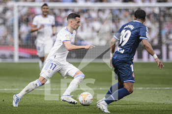 2022-04-30 - 30.04.2022, Madrid, Spain. Lucas Vazquez of Real Madrid CF runs with the ball during the LaLiga Santander match between Real Madrid and RCD Espanyol at Estadio Santiago Bernabeu on 30 April 2022 in Madrid, Spain. - REAL MADRID VS RCD ESPANYOL - SPANISH LA LIGA - SOCCER