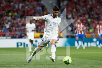 2022-05-08 - Marco Asensio of Real Madrid during the Spanish championship La Liga football match between Atletico de Madrid and Real Madrid on May 8, 2022 in Madrid, Spain - ATLETICO DE MADRID VS REAL MADRID - SPANISH LA LIGA - SOCCER