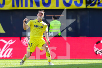 2022-05-08 - Giovani Lo Celso of Villarreal celebrates a goal during the Spanish championship La Liga football match between Villarreal CF and Sevilla FC on May 8, 2022 at the Ceramica Stadium in Vila-real, Spain - VILLARREAL CF VS SEVILLA FC - SPANISH LA LIGA - SOCCER