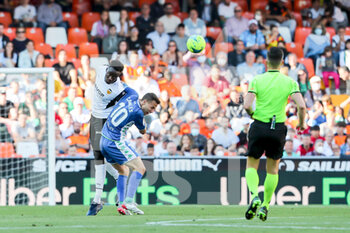 2022-05-10 - Mouctar Diakhaby of Valencia and Sergio Canales of Real Betis during the Spanish championship La Liga football match between Valencia CF and Real Betis Balonpie on May 10, 2022 at the Mestalla Stadium in Valencia, Spain - VALENCIA CF VS REAL BETIS BALONPIE - SPANISH LA LIGA - SOCCER