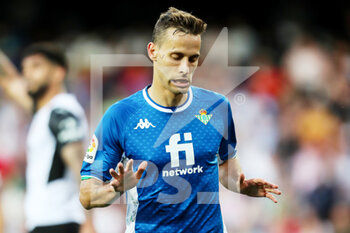 2022-05-10 - Sergio Canales of Real Betis celebrates a goal during the Spanish championship La Liga football match between Valencia CF and Real Betis Balonpie on May 10, 2022 at the Mestalla Stadium in Valencia, Spain - VALENCIA CF VS REAL BETIS BALONPIE - SPANISH LA LIGA - SOCCER