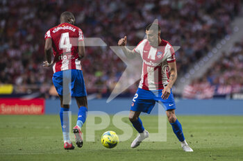 2022-05-15 - 15.05.2022, Madrid, Spain. Jose Maria Gimenez of Atletico de Madrid in action during the LaLiga Santander match between Atletico de Madrid and Sevilla Fc at Wanda Metropolitano on 15 May 2022 in Madrid, Spain. - ATLETICO DE MADRID VS SEVILLA FC - SPANISH LA LIGA - SOCCER
