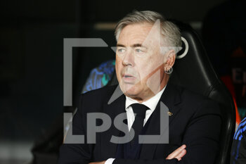 2022-05-20 - Carlo Ancelotti, coach of Real Madrid during the Spanish championship La Liga football match between Real Madrid and Real Betis Balompie on May 20, 2022 at Santiago Bernabeu stadium in Madrid, Spain - REAL MADRID VS REAL BETIS BALOMPIE - SPANISH LA LIGA - SOCCER