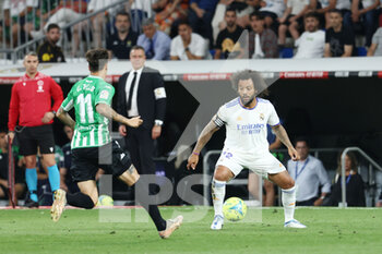 2022-05-20 - Marcelo Vieira Da Silva of Real Madrid during the Spanish championship La Liga football match between Real Madrid and Real Betis Balompie on May 20, 2022 at Santiago Bernabeu stadium in Madrid, Spain - REAL MADRID VS REAL BETIS BALOMPIE - SPANISH LA LIGA - SOCCER