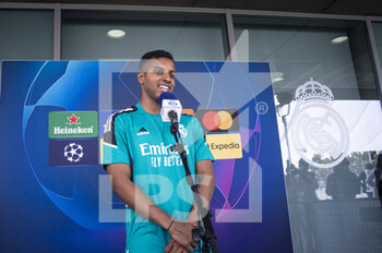 2022-05-24 - 24.05.2022, Madrid, Spain. Rodrygo Goes of Real Madrid CF is interviewed during open media day Real Madrid at Ciudad deportiva Real Madrid on 24 Mal 2022 in Madrid Spain. - OPEN MEDIA DAY REAL MADRID - SPANISH LA LIGA - SOCCER
