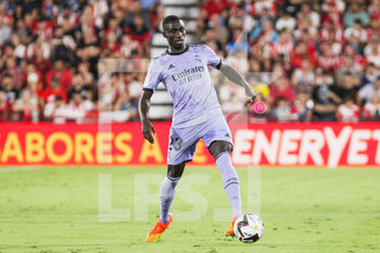 14/08/2022 - Ferland Mendy of Real Madrid during the Spanish championship La Liga football match between UD Almeria and Real Madrid on Aug 14, 2022 at Power Horse stadium in Almeria, Spain - FOOTBALL - SPANISH CHAMP - ALMERIA V REAL MADRID - SPANISH LA LIGA - CALCIO