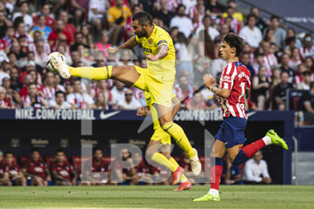 2022-08-21 - 21.08.2022, Madrid, Spain. Raul Albiol of Villarreal CF (L) is chased by Joao Felix of Atletico de Madrid (R) during the LaLiga Santander match between Atletico de Madrid and Villarreal CF at Wanda Metropolitano on 22 August 2022 in Madrid, Spain. - LALIGA SANTANDER 2022/2023 - ATLETICO DE MADRID VS VILLARREAL CF - SPANISH LA LIGA - SOCCER