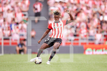 2022-08-21 - Nico Williams of Athletic during the Spanish championship La Liga football match between Athletic Club and Valencia CF on August 21, 2022 at San Mames stadium in Bilbao, Spain - FOOTBALL - SPANISH CHAMP - ATHLETIC BILBAO V VALENCIA - SPANISH LA LIGA - SOCCER
