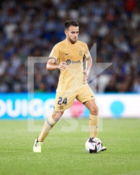 2022-08-21 - Eric Garcia of FC Barcelona during the Spanish championship La Liga football match between Real Sociedad and FC Barcelona on August 21, 2022 at Reale Arena in San Sebastian, Spain - FOOTBALL - SPANISH CHAMP - REAL SOCIEDAD V FC BARCELONA - SPANISH LA LIGA - SOCCER
