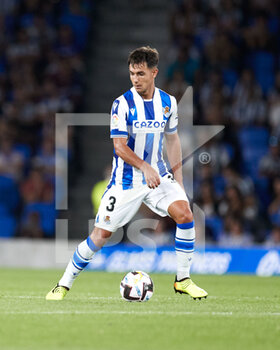 2022-08-21 - Martin Zubimendi of Real Sociedad during the Spanish championship La Liga football match between Real Sociedad and FC Barcelona on August 21, 2022 at Reale Arena in San Sebastian, Spain - FOOTBALL - SPANISH CHAMP - REAL SOCIEDAD V FC BARCELONA - SPANISH LA LIGA - SOCCER