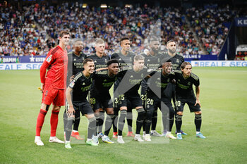 2022-08-28 - Team of Real Madrid during the Spanish championship La Liga football match between RCD Espanyol and Real Madrid on August 28, 2022 at RCD Stadium in Cornella, Spain - FOOTBALL - SPANISH CHAMP - ESPANYOL V REAL MADRID - SPANISH LA LIGA - SOCCER