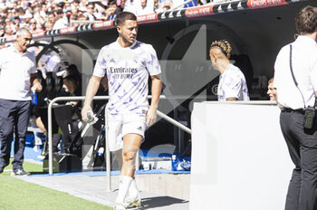 2022-09-03 - 03.09.2022, Madrid, Spain. Eden Hazard of Real Madrid CF getting into the field during the LaLiga Santander match between Real Madrid CF and Real Betis at Santiago Bernabeu on 3 September 2022 in Madrid, Spain. - LALIGA SANTANDER 2021/2023- REAL MADRID VS REAL BETIS - SPANISH LA LIGA - SOCCER