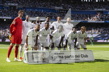 2022-09-03 - 03.09.2022, Madrid, Spain. Real Madrid CF getting into the field  during the LaLiga Santander match between Real Madrid CF and Real Betis at Santiago Bernabeu on 3 September 2022 in Madrid, Spain. - LALIGA SANTANDER 2021/2023- REAL MADRID VS REAL BETIS - SPANISH LA LIGA - SOCCER