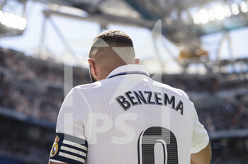 2022-09-03 - Karim Benzema of Real Madrid CF during the Spanish championship La Liga football match between Real Madrid and Real Betis on September 3, 2022 at Santiago Bernabeu stadium in Madrid, Spain - FOOTBALL - SPANISH CHAMP - REAL MADRID V REAL BETIS - SPANISH LA LIGA - SOCCER