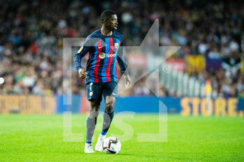 2022-10-09 - Ousmane Dembele of FC Barcelona during the Spanish championship La Laiga football match between FC Barcelona and Celta de Vigo on October 9, 2022 at Spotify Camp Nou in Barcelona, Spain - FOOTBALL - SPANISH CHAMP - FC BARCELONA V CELTA VIGO - SPANISH LA LIGA - SOCCER