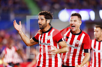 2022-10-18 - Raul Garcia of Athletic Club celebrates a goal 1-2 during the Spanish championship La Liga football match between Getafe CF and Athletic Club de Bilbao on October 18, 2022 at Coliseum Alfonso Perez stadium in Getafe, Madrid, Spain - FOOTBALL - SPANISH CHAMP - GETAFE V ATHLETIC CLUB - SPANISH LA LIGA - SOCCER