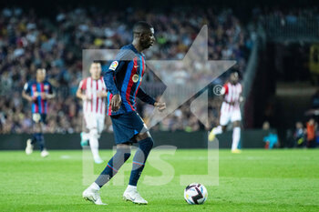 2022-10-23 - Ousmane Dembele of FC Barcelona during the Spanish championship La Liga football match between FC Barcelona and Athletic Club Bilbao on October 23, 2022 at Spotify Camp Nou in Barcelona, Spain - FOOTBALL - SPANISH CHAMP - FC BARCELONA V ATHLETIC CLUB - SPANISH LA LIGA - SOCCER