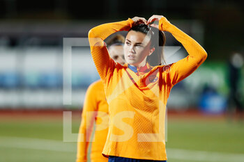 2022-01-19 - Ingrid Syrstad Engen of FC Barcelona warms up during the Spanish Women's Supercup, Semi final 1, football match between FC Barcelona and Real Madrid on January 19, 2022 at Ciudad del Futbol in Las Rozas, Madrid, Spain - FC BARCELONA VS REAL MADRID - SPANISH SUPERCUP - SOCCER